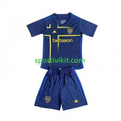 Completo da calcio Bambini CA Boca Juniors Maglia Terza 2024 Manica Corta