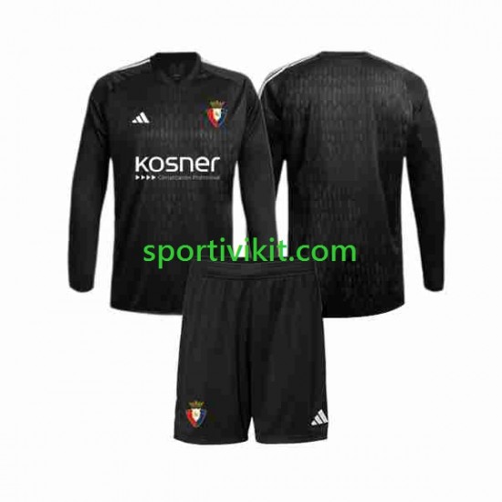 Completo da calcio Bambini CA Osasuna Portiere Maglia Seconda 2023-2024 Manica Lunga