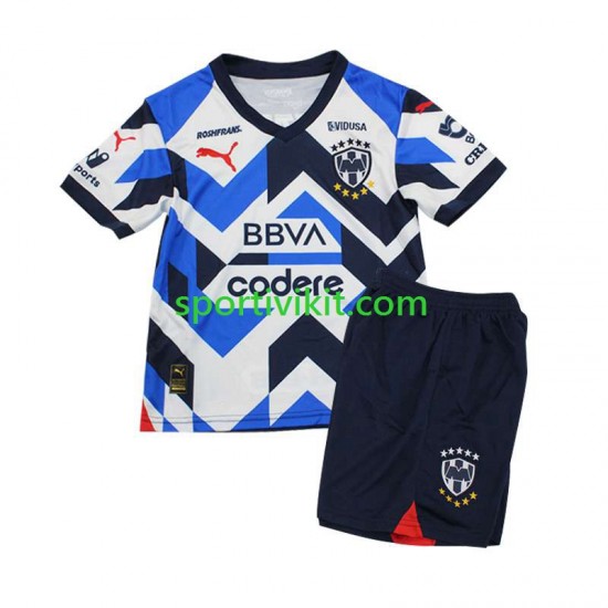 Completo da calcio Bambini CF Monterrey Maglia Terza 2023-2024 Manica Corta Completo da calcio Bambini CF Monterrey Maglia Terza 2023-2024 Manica Corta