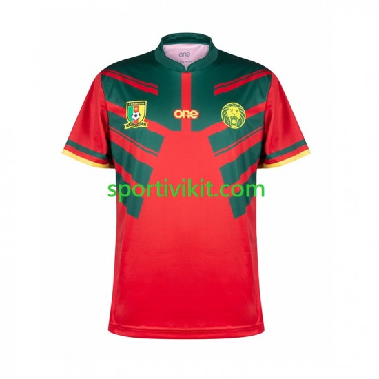 Camerun Uomo Maglia Terza Coppa del Mondo 2022 Manica Corta Camerun Uomo Maglia Terza Coppa del Mondo 2022 Manica Corta
