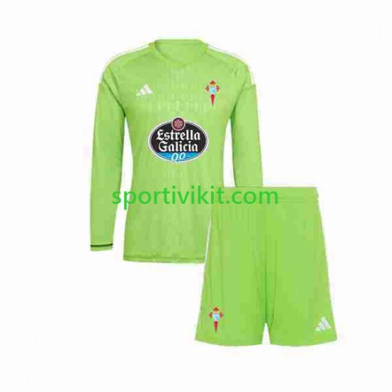 Completo da calcio Bambini Celta de Vigo Portiere Maglia Prima 2023-2024 Manica Lunga Completo da calcio Bambini Celta de Vigo Portiere Maglia Prima 2023-2024 Manica Lunga