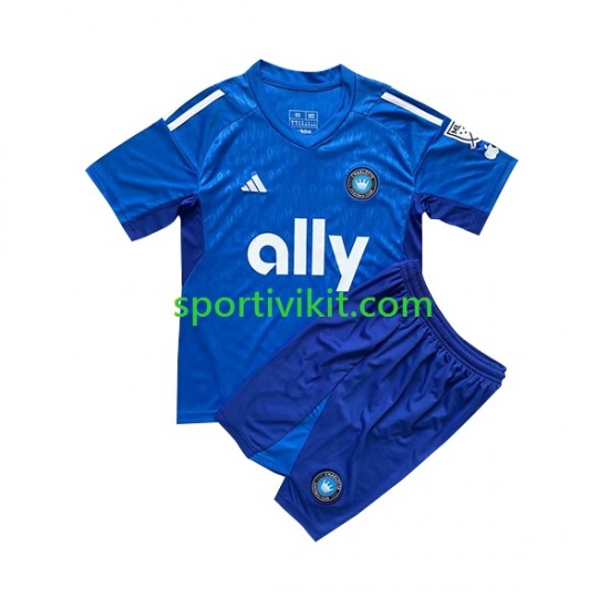 Completo da calcio Bambini Charlotte FC Portiere 2023 Maglia Seconda Manica Corta Completo da calcio Bambini Charlotte FC Portiere 2023 Maglia Seconda Manica Corta