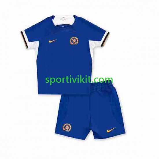 Completo da calcio Bambini Chelsea Maglia Prima 2023-2024 Manica Corta Completo da calcio Bambini Chelsea Maglia Prima 2023-2024 Manica Corta