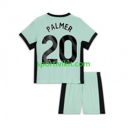 Completo da calcio Bambini Chelsea Cole Palmer 20 Maglia Terza 2023-2024 Manica Corta