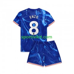 Completo da calcio Bambini Chelsea Enzo 8 Maglia Prima 2024-2025 Manica Corta