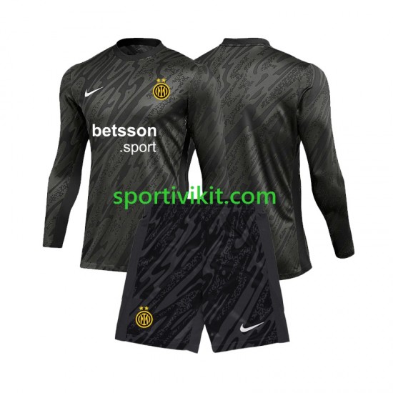 Completo da calcio Bambini Chelsea Portiere Maglia Seconda 2024-2025 Manica Lunga