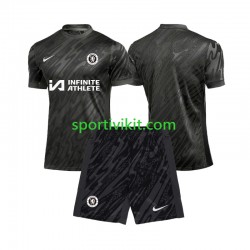 Completo da calcio Bambini Chelsea Portiere Maglia Seconda 2024-2025 Manica Corta
