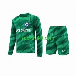 Completo da calcio Bambini Chelsea Portiere Maglia Terza 2023-2024 Manica Lunga