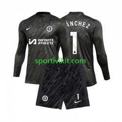 Completo da calcio Bambini Chelsea Portiere Robert Sanchez 1 Maglia Seconda 2024-2025 Manica Lunga