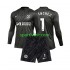 Completo da calcio Bambini Chelsea Portiere Robert Sanchez 1 Maglia Seconda 2024-2025 Manica Lunga
