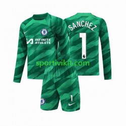 Completo da calcio Bambini Chelsea Portiere Robert Sanchez 1 Maglia Terza 2023-2024 Manica Lunga