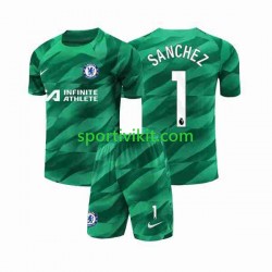 Completo da calcio Bambini Chelsea Portiere Robert Sanchez 1 Maglia Terza 2023-2024 Manica Corta