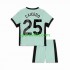 Completo da calcio Bambini Chelsea Moises Caicedo 25 Maglia Terza 2023-2024 Manica Corta