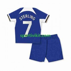 Completo da calcio Bambini Chelsea Raheem Sterling 7 Maglia Prima 2023-2024 Manica Corta