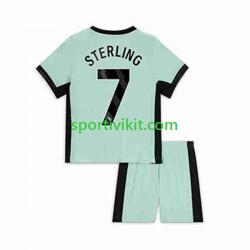 Completo da calcio Bambini Chelsea Raheem Sterling 7 Maglia Terza 2023-2024 Manica Corta