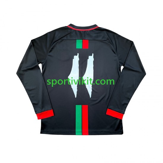 Club Deportivo Palestino Center Stripre Uomo Maglia Prima 2024-2025 Manica Lunga