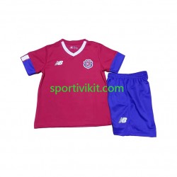 Completo da calcio Bambini Costa Rica Maglia Prima Coppa del Mondo 2022 Manica Corta