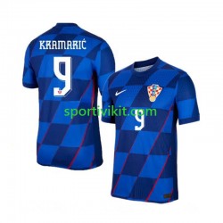 Croazia Andrej Kramaric 9 Uomo Maglia Seconda Euro 2024 Manica Corta
