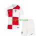 Completo da calcio Bambini Croazia Maglia Prima Euro 2024 Manica Corta Completo da calcio Bambini Croazia Maglia Prima Euro 2024 Manica Corta