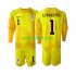 Completo da calcio Bambini Croazia Portiere Dominik Livakovic 1 Maglia Prima Coppa del Mondo 2022 Manica Lunga