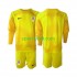 Completo da calcio Bambini Croazia Portiere Maglia Prima Coppa del Mondo 2022 Manica Lunga