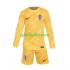 Completo da calcio Bambini Croazia Portiere Giallo Maglia Prima Euro 2024 Manica Lunga