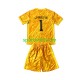 Completo da calcio Bambini Croazia Portiere DOMINIK LIVAKOVIC 1 Giallo Maglia Prima Euro 2024 Manica Corta