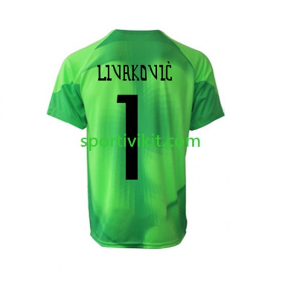 Croazia Portiere Livakovic Uomo Maglia Seconda Coppa del Mondo 2022 Manica Corta Croazia Portiere Livakovic Uomo Maglia Seconda Coppa del Mondo 2022 Manica Corta