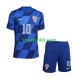 Completo da calcio Bambini Croazia Modrić Luca 10 Maglia Seconda Euro 2024 Manica Corta