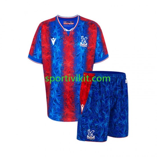 Completo da calcio Bambini Crystal Palace Maglia Prima 2024-2025 Manica Corta Completo da calcio Bambini Crystal Palace Maglia Prima 2024-2025 Manica Corta