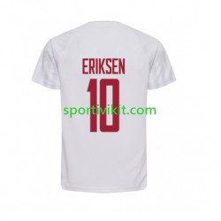 Danimarca Christian Eriksen 10 Uomo Maglia Seconda Coppa del Mondo 2022 Manica Corta