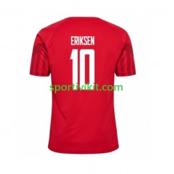 Danimarca Christian Eriksen 10 Uomo Maglia Prima Coppa del Mondo 2022 Manica Corta