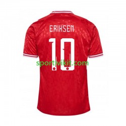 Danimarca Eriksen 10 Uomo Maglia Prima Euro 2024 Manica Corta