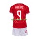 Completo da calcio Bambini Danimarca Hojlund 9 Maglia Prima Euro 2024 Manica Corta