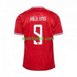 Danimarca Hojlund 9 Uomo Maglia Prima Euro 2024 Manica Corta