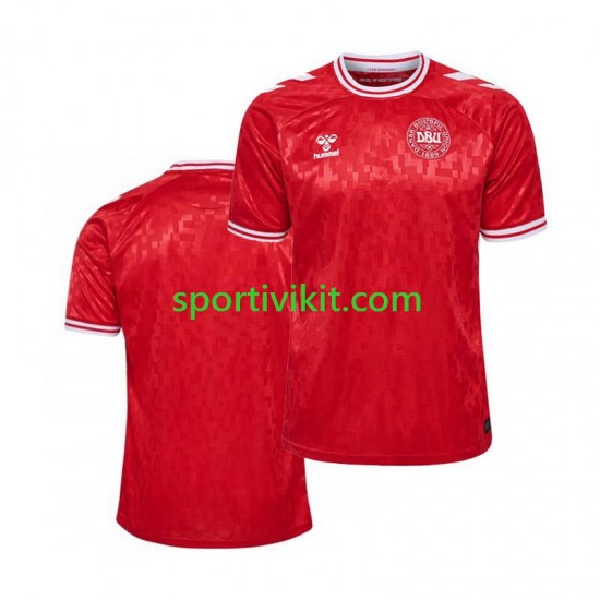 Danimarca Uomo Maglia Prima Euro 2024 Manica Corta Danimarca Uomo Maglia Prima Euro 2024 Manica Corta