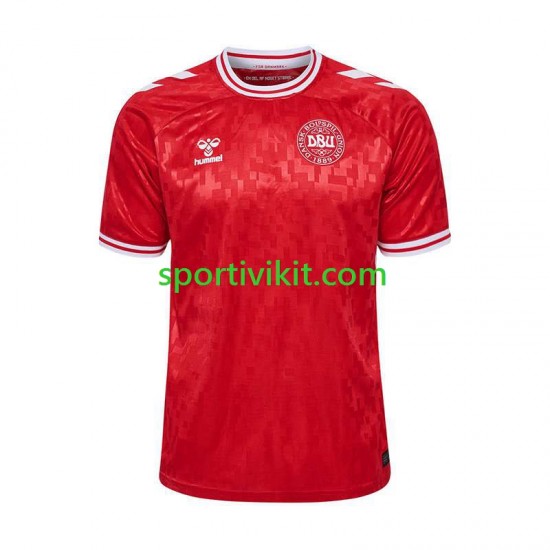 Danimarca Uomo Maglia Prima Euro 2024 Manica Corta