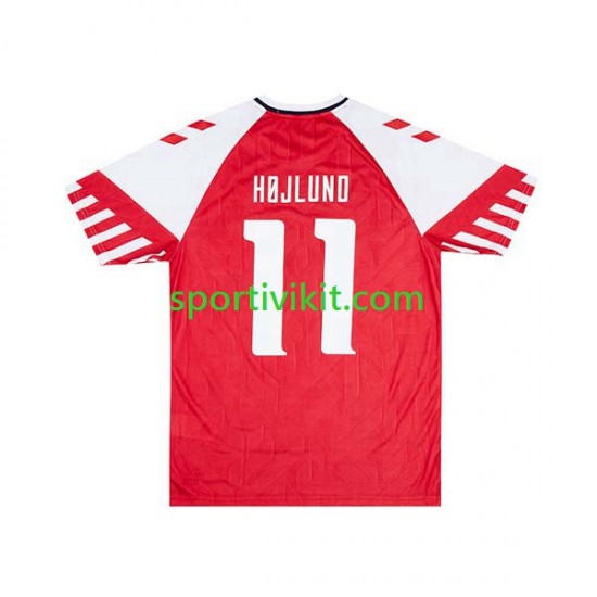Danimarca Rasmus Hojlund 11 Uomo Maglia Prima 2023-2024 Manica Corta