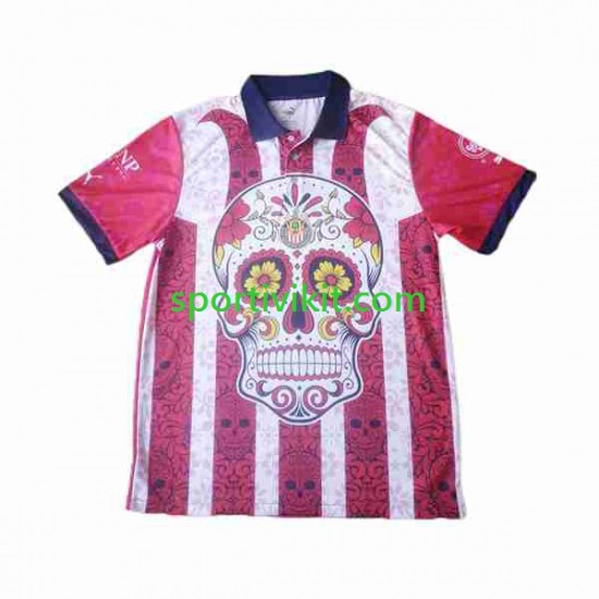 Deportivo Guadalajara Day of the Dead Uomo Maglia Seconda 2023-2024 Manica Corta Deportivo Guadalajara Day of the Dead Uomo Maglia Seconda 2023-2024 Manica Corta
