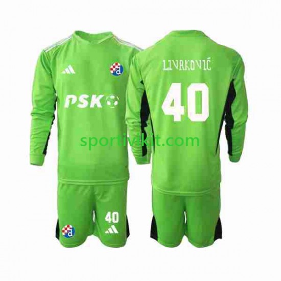 Completo da calcio Bambini Dinamo Zagreb Portiere Livakovic 40 Maglia Prima 2023-2024 Manica Lunga Completo da calcio Bambini Dinamo Zagreb Portiere Livakovic 40 Maglia Prima 2023-2024 Manica Lunga