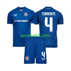 Completo da calcio Bambini Dinamo Zagreb Torrente 4 Maglia Prima 2024-2025 Manica Corta