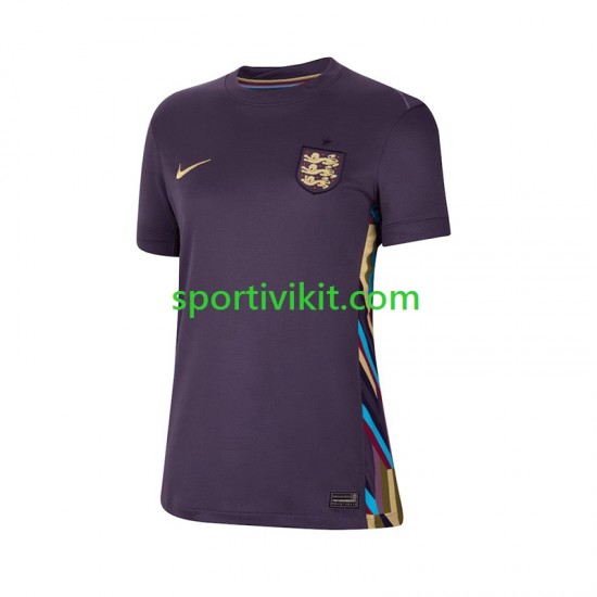 Inghilterra Donna Maglia Seconda Euro 2024 Manica Corta