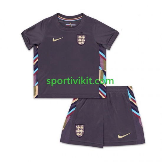 Completo da calcio Bambini Inghilterra Maglia Seconda Euro 2024 Manica Corta