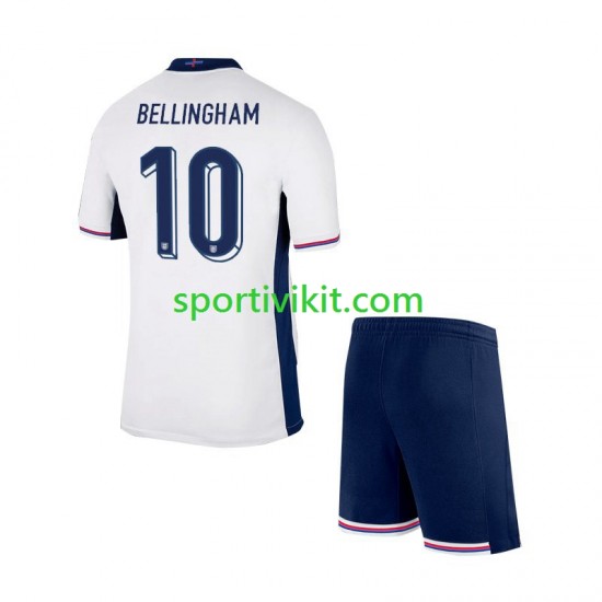 Completo da calcio Bambini Inghilterra Jude Bellingham 10 Maglia Prima Euro 2024 Manica Corta Completo da calcio Bambini Inghilterra Jude Bellingham 10 Maglia Prima Euro 2024 Manica Corta