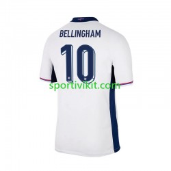 Inghilterra Jude Bellingham 10 Bianco Uomo Maglia Prima Euro 2024 Manica Corta