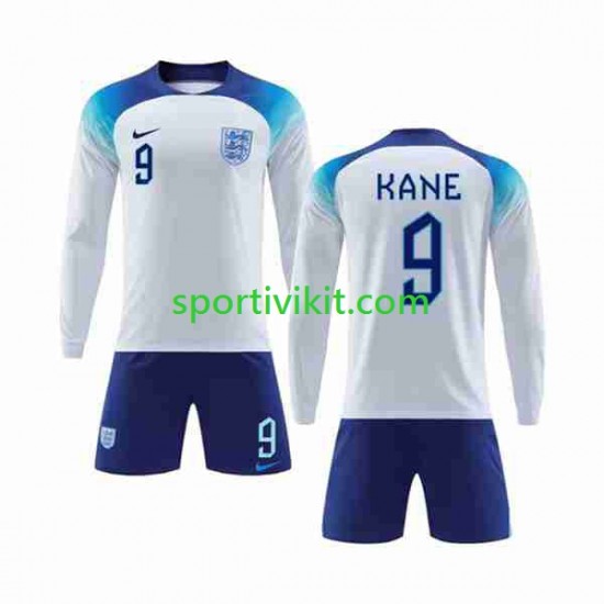 Completo da calcio Bambini Inghilterra Kane 9 Maglia Prima Coppa del Mondo 2022 Manica Lunga Completo da calcio Bambini Inghilterra Kane 9 Maglia Prima Coppa del Mondo 2022 Manica Lunga