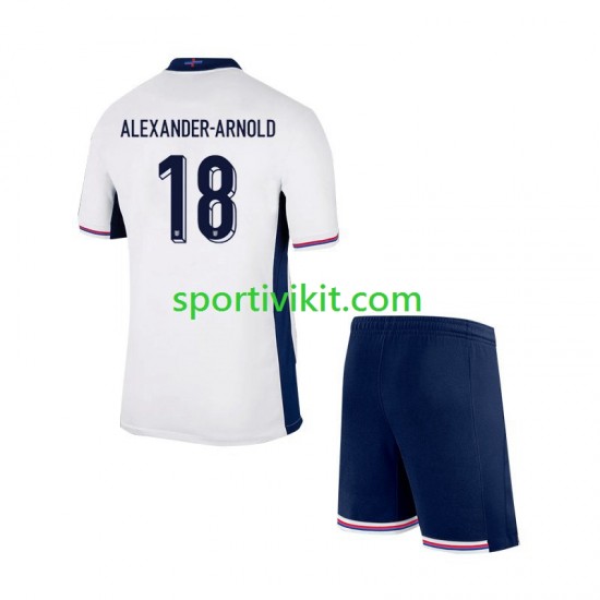 Completo da calcio Bambini Inghilterra Trent Alexander-Arnold 18 Maglia Prima Euro 2024 Manica Corta