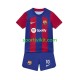 Completo da calcio Bambini FC Barcelona Ansu Fati 10 Maglia Prima 2023-2024 Manica Corta