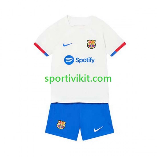 Completo da calcio Bambini FC Barcelona Maglia Seconda 2023-2024 Manica Corta