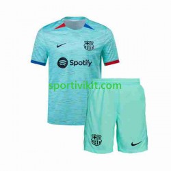 Completo da calcio Bambini FC Barcelona Maglia Terza 2023-2024 Manica Corta